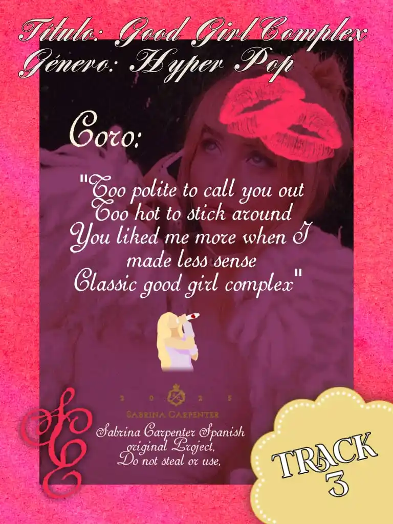 Image from Sabrina Carpenter | Español 🐾: *"GOOD GIRL COMPLEX"* Track: <a class="text-blue-500 hover:underline c...