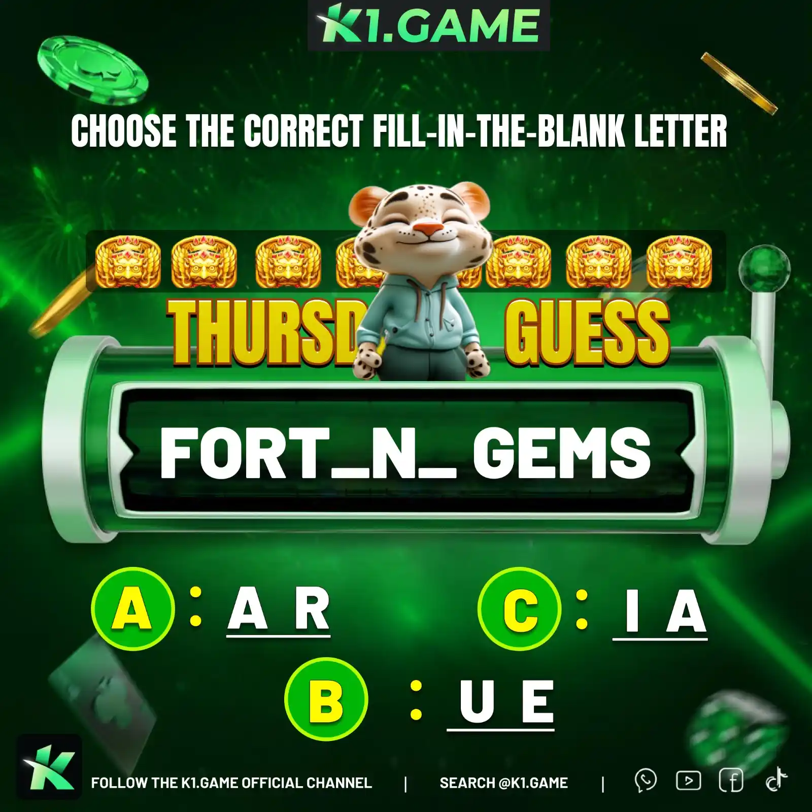 Image from K1.game Official : 🕹️ Guess the Game Name & Win!  Can you spell one of the most popular ...