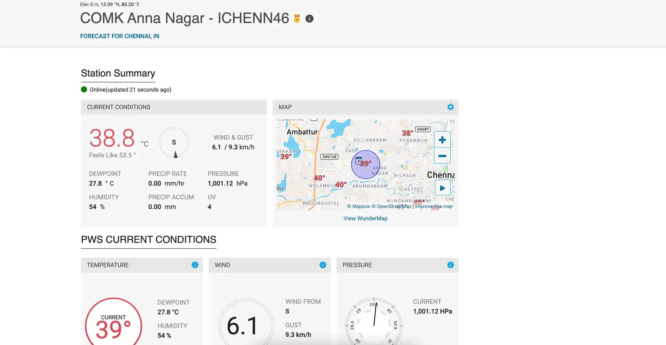 Image from Weather Updates On Tamil Nadu & Chennai by ChennaiRains (COMK): Hot day across <a class="text-blue-500 hover:underline cursor-pointer"...