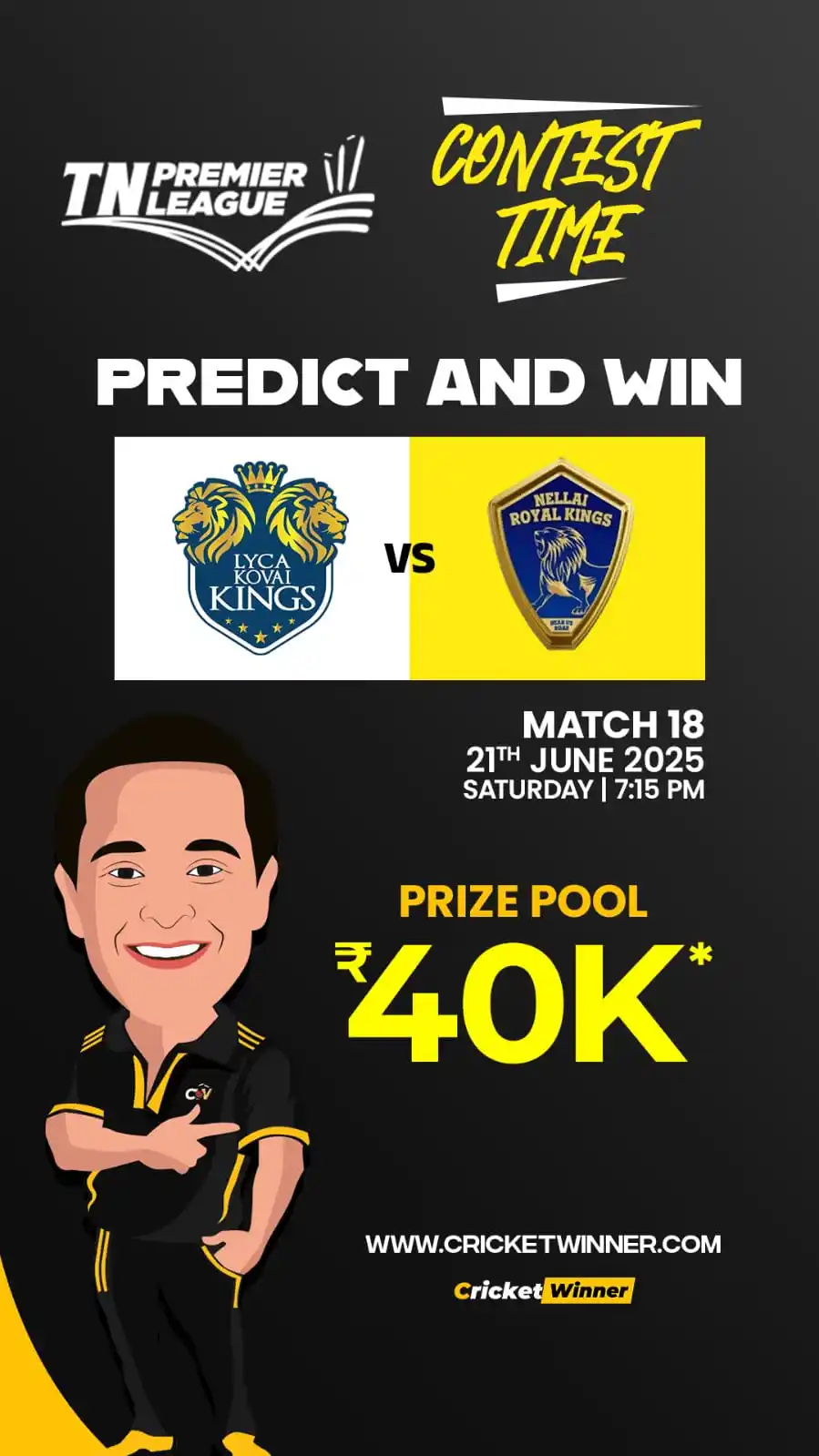 Image from Cricket Winner: https://www.cricketwinner.com/match-tips/tnpl-2025-18th-match-lkk-vs-n...