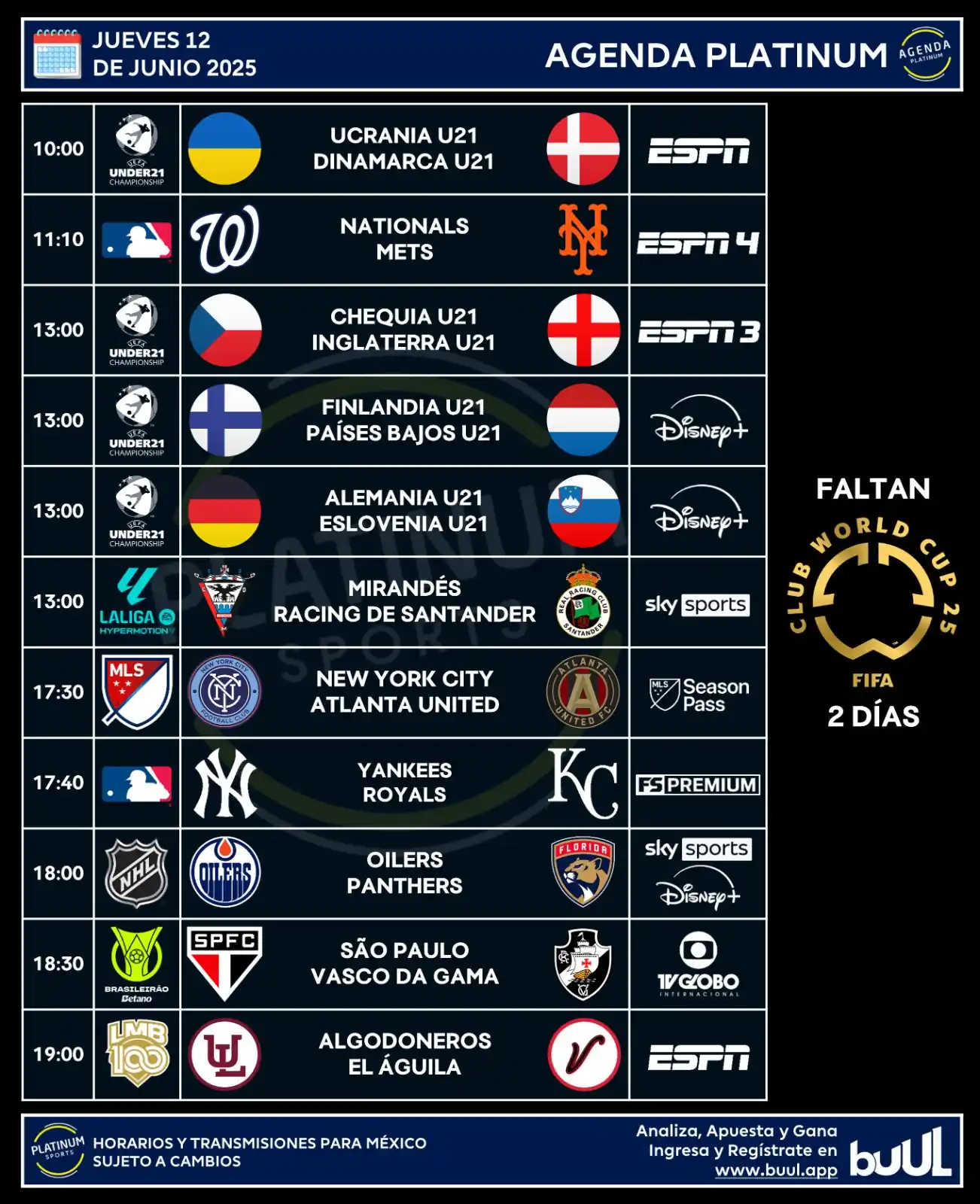 Image from PLATINUM Sports: ¡JUEVES DEPORTIVO!  🇲🇽 <a class="text-blue-500 hover:underline curso...