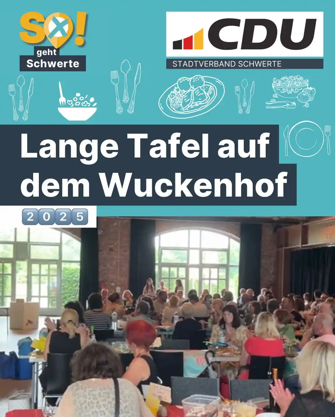 Image from CDU Schwerte: 📍 Lange Tafel auf dem Wuckenhof Demokratie lebt vom Dialog – genau da...