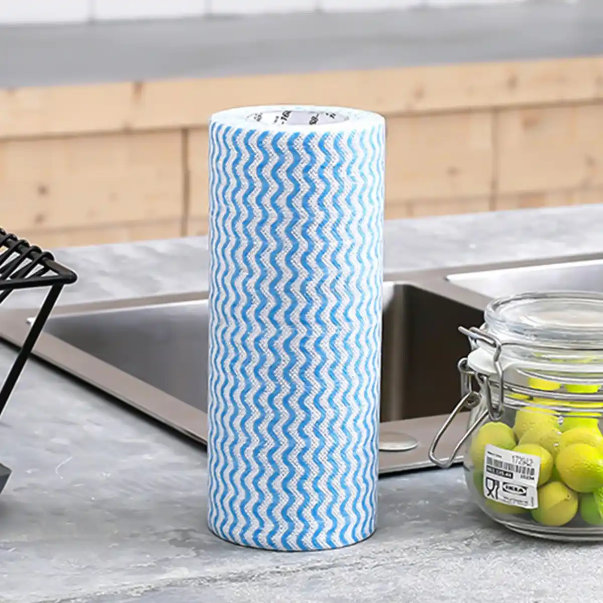 Image from Kwai Shop: 🧼Limpeza Prática! 💧✨ Rolo de pano multiuso azul Perflex, 25 unidades...