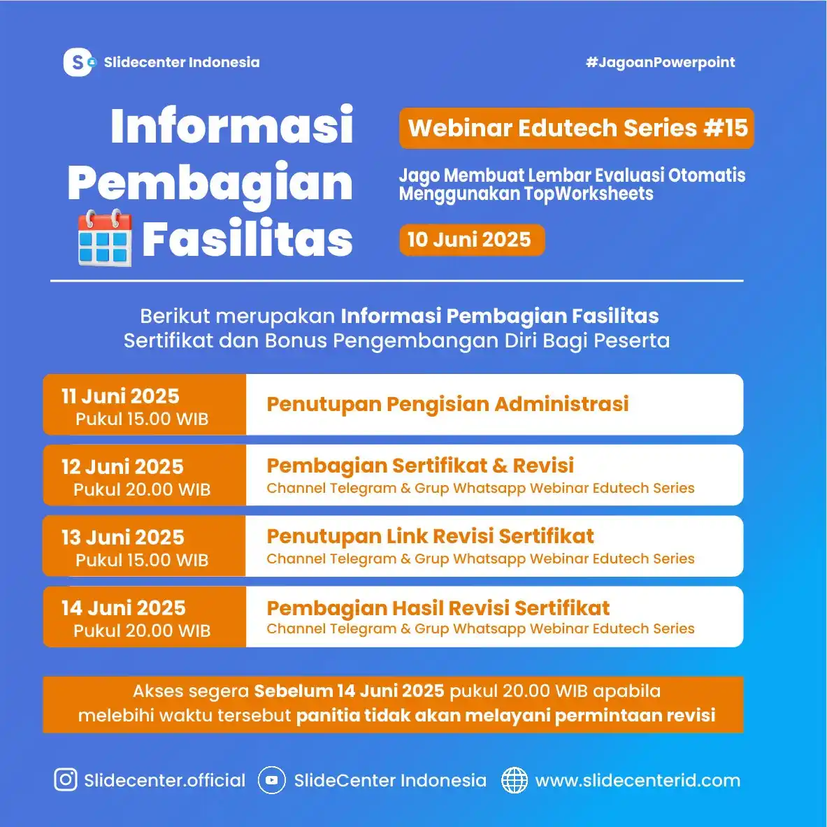 Image from Webinar Series - Media Pembelajaran: ⭕️ *LINK SERTIFIKAT WEBINAR SERIES EDUTECH <a class="text-blue-500 hov...