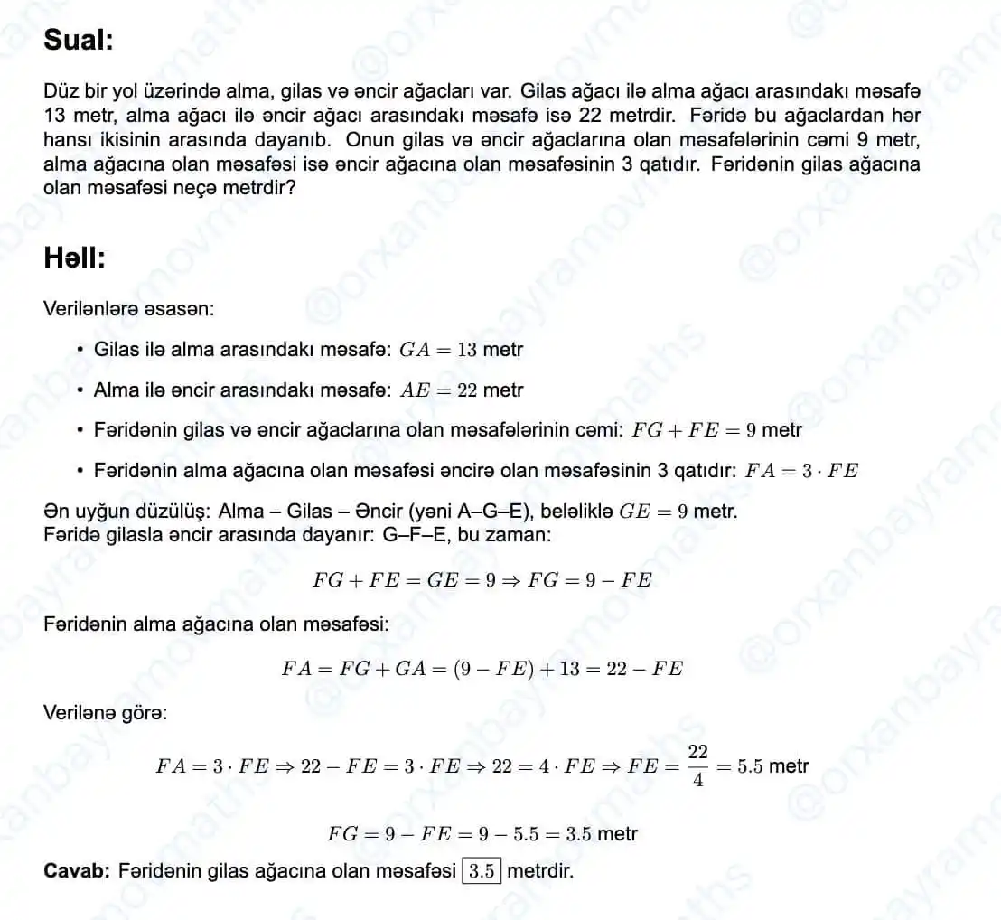 Image from Orxan Bayramov Maths ✅: ✅ Lisey və Gimnaziyalara Qəbul ilə bağlı ən vacib məlumatlar, nümunə s...