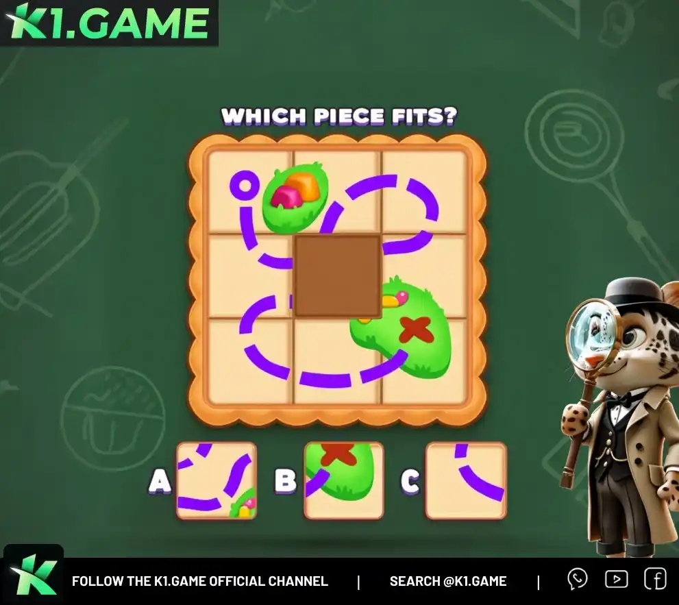 Image from K1.game Official : 🕵️‍♂️ Little Detective Leopard has discovered a treasure map! Can you...