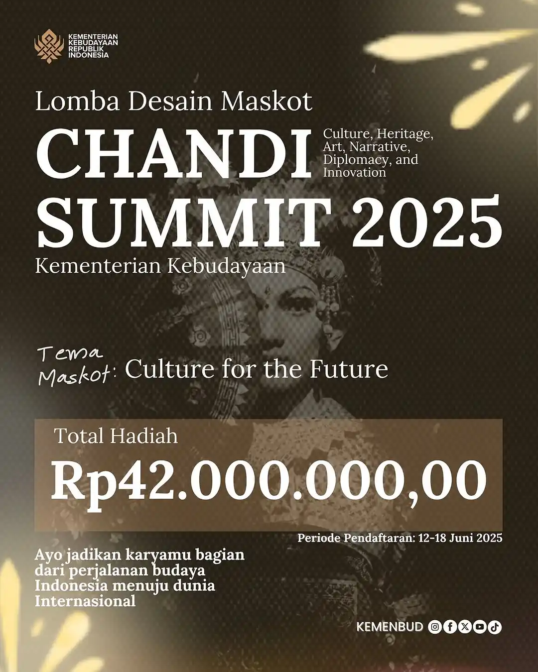 Image from Info Lomba: Lomba Desain Maskot Nasional 2025, Gratis 🆓 . . . Sahabat Budaya, Kem...