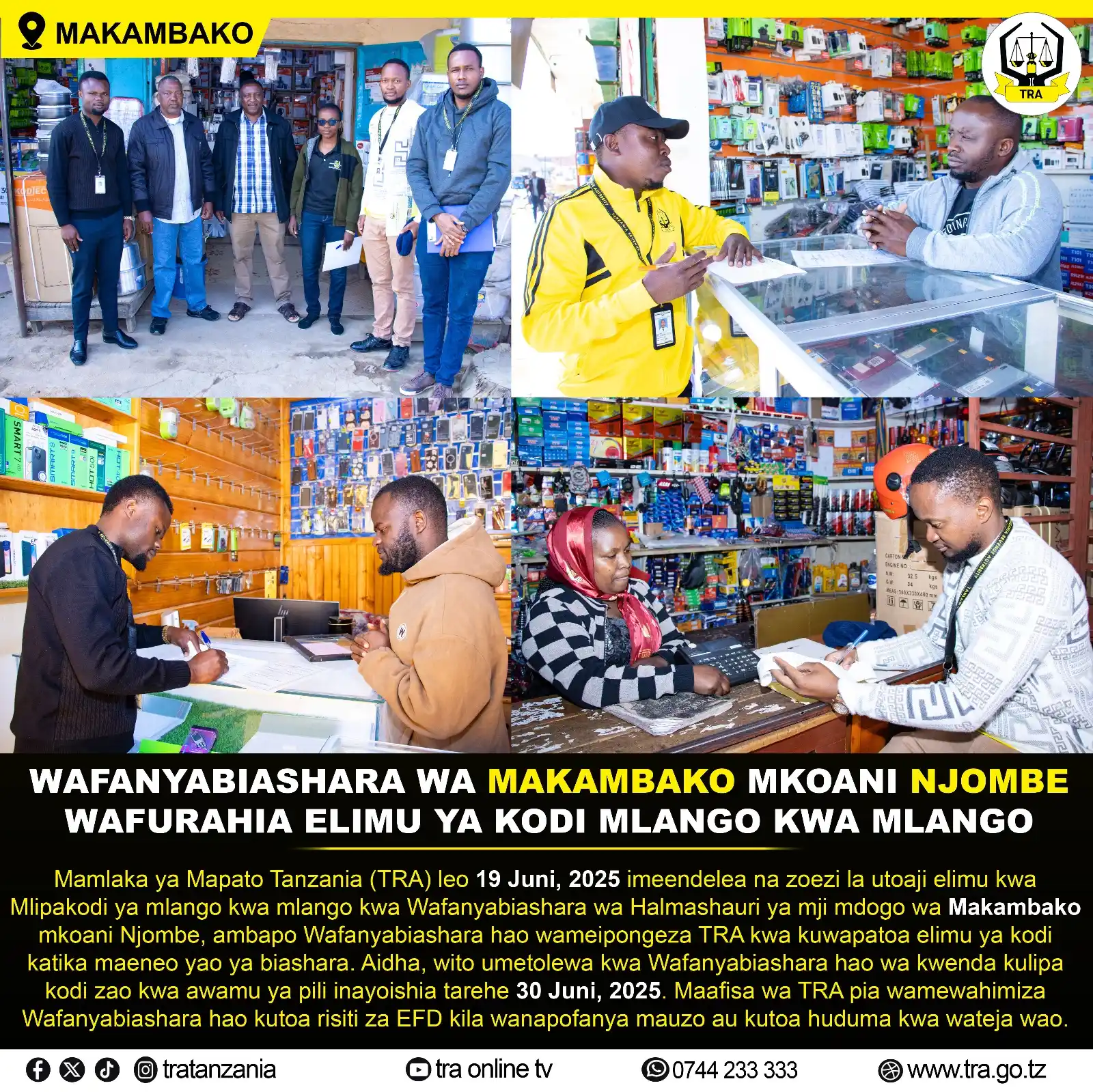 Image from TRA TANZANIA: <a class="text-blue-500 hover:underline cursor-pointer" href="/hashtag...