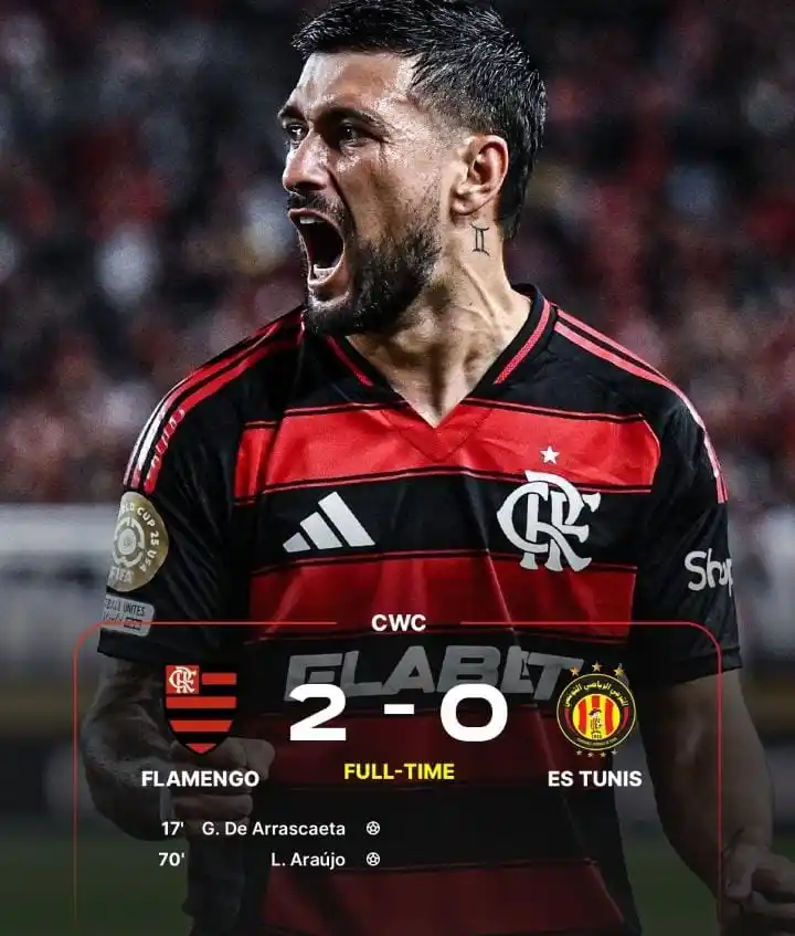 Image from *TODO EL FÚTBOL DEL MUNDO*⚽🏆🌍: *MUNDIAL DE CLUBES* *CdRd FLAMINGO-ES TUNIS* ❤🖤El segundo partido de ...