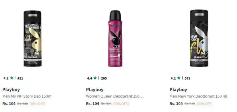 Image from DealsHub India: Myntra : Upto 70% Off Branded Deodorants.  HE : https://dealshubindia....