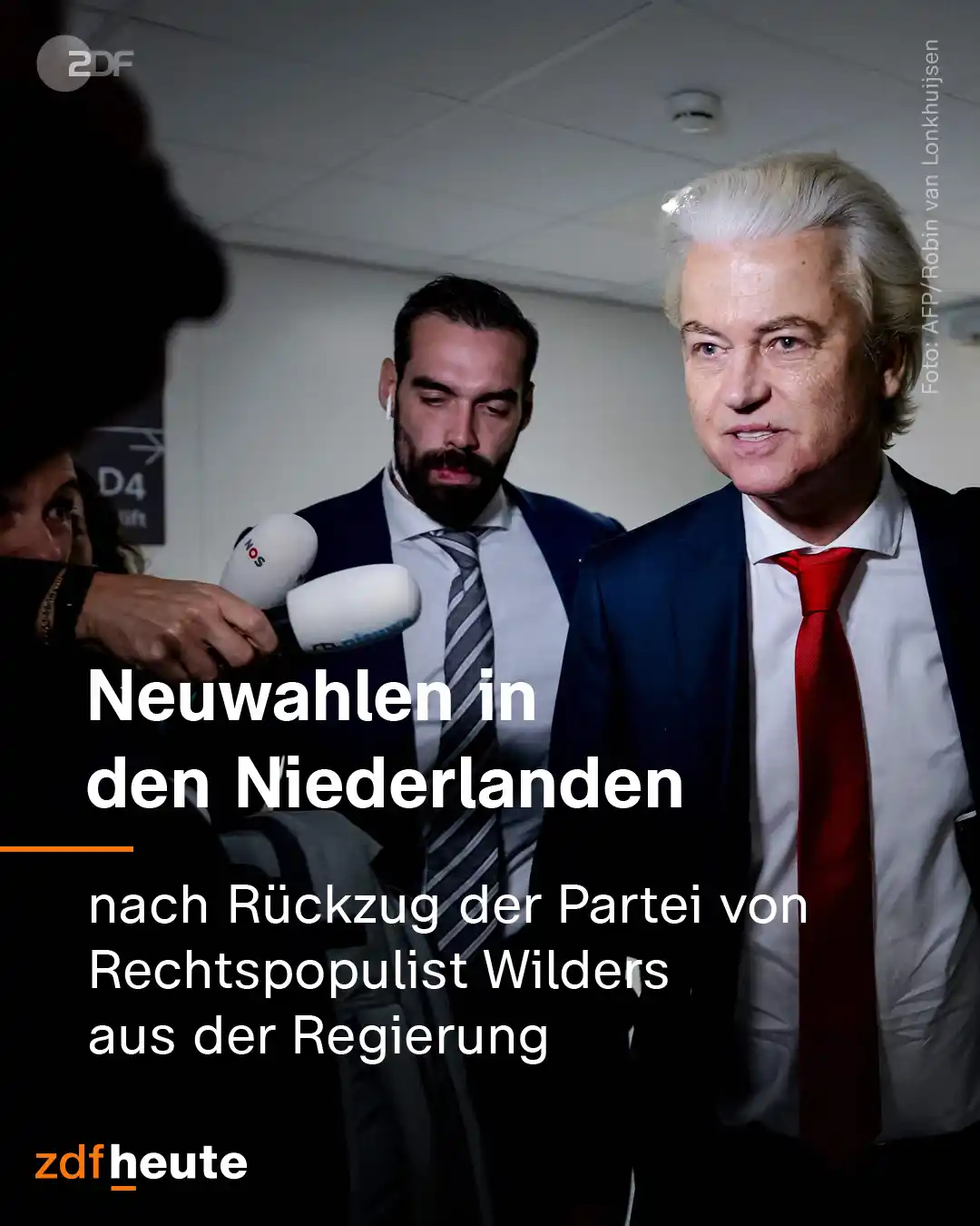 Image from ZDFheute: 🟠 *Nach Wilders Koalitionsbruch: Neuwahl in den Niederlanden* In de...