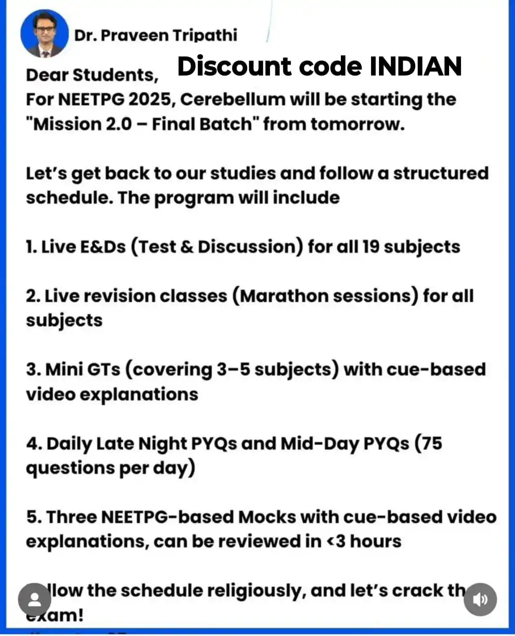 Image from NEET-PG 2025 ✅⚕️🏥👩⚕️👨⚕️🚑©️: 🎯 NEET PG final finish schedule 👉 Target NEETPG plan ::₹8999/- -> E...