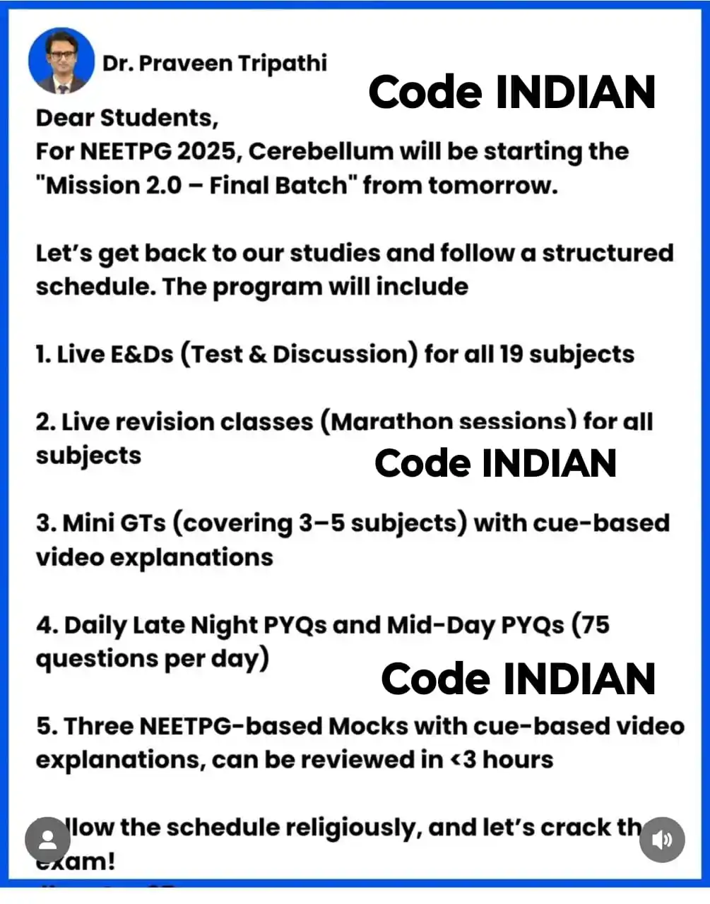 Image from NEET-PG 2025 ✅⚕️🏥👩‍⚕️👨‍⚕️🚑©️: 🎯 NEET PG final finish schedule  👉 Target NEETPG plan ::₹8999/- -> E...