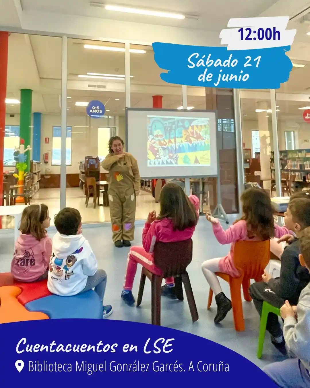 Image from FAXPG Federación de Asociacións Persoas Xordas de Galicia: 📖 ¡Nuevo 𝗰𝘂𝗲𝗻𝘁𝗮𝗰𝘂𝗲𝗻𝘁𝗼𝘀 𝗲𝗻 𝗟𝗲𝗻𝗴𝘂𝗮 𝗱𝗲 𝗦𝗶𝗴𝗻𝗼...