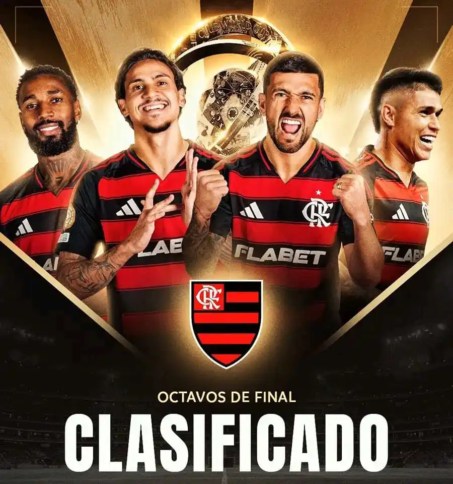 Image from FIFA CLUB WORD CUP ✅: 🏆 Oficial | Flamengo es el primer equipo clasificado a los octavos de...