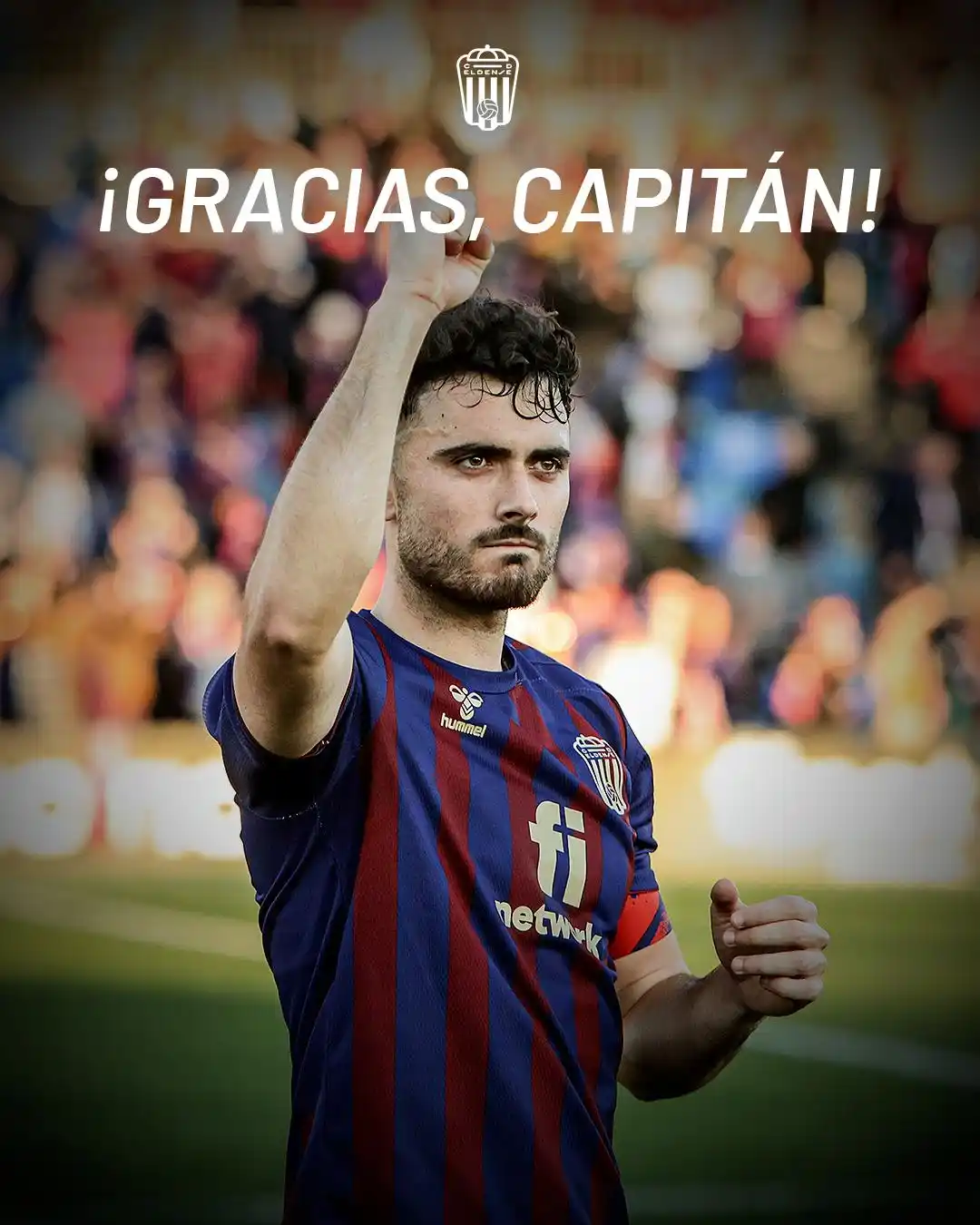 Image from CD Eldense: 📯 𝗢𝗙𝗜𝗖𝗜𝗔𝗟 | Sergio Ortuño, nuestro capitán, se despide del CD ...