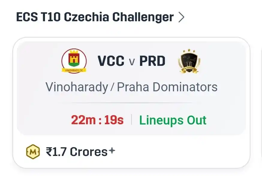 Image from Expert Dream11 Team - Prediction Best Expert Winning Dream 11 Teams - Dream11 Rank 1 GL SL H2H Teams: *ONLY 20 min Left..!*🥳🥳🎉 *After Lineups Pro Teams Added in PRO App....
