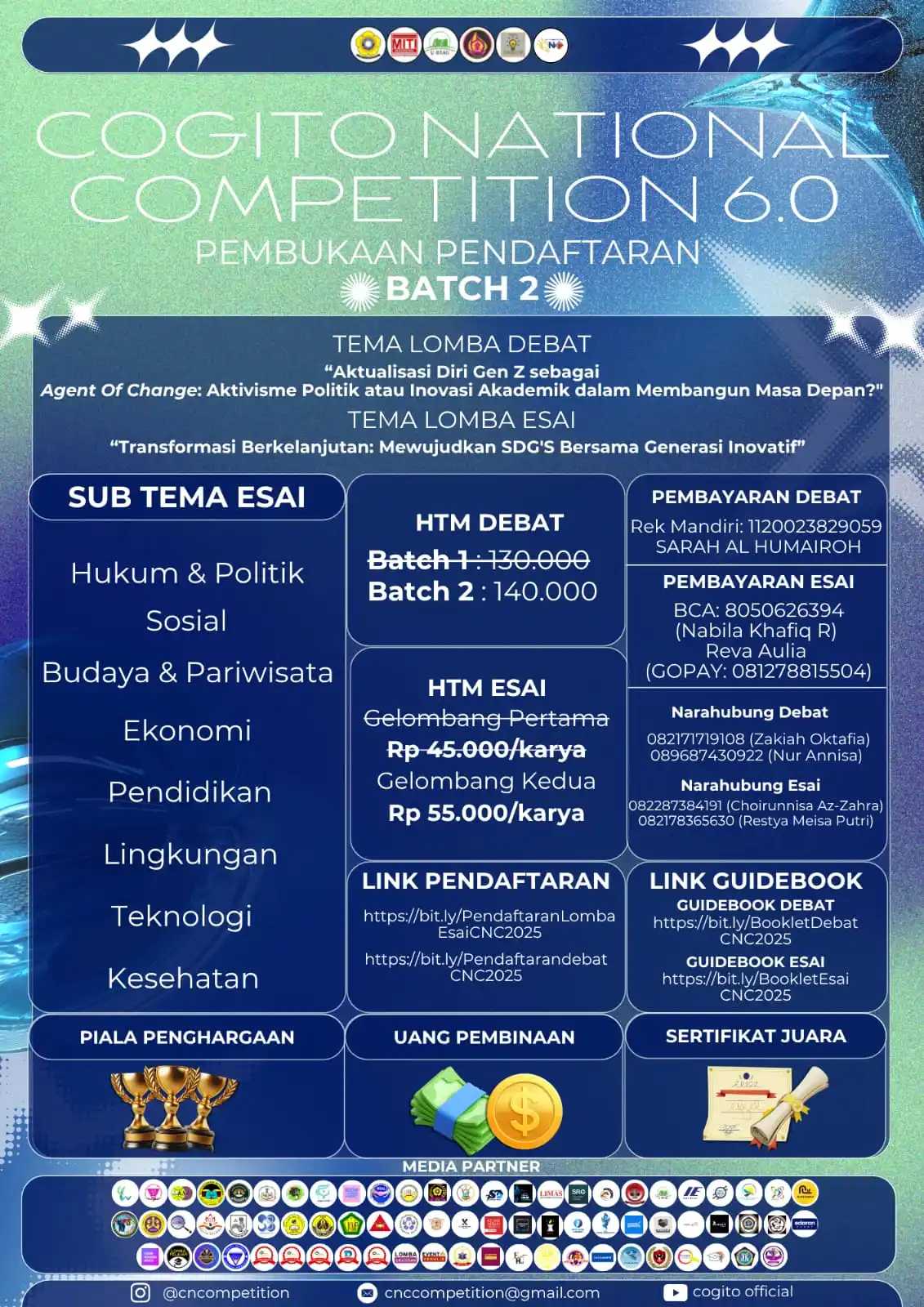Image from Info Lomba: OPEN REGISTRATION COGITO NATIONAL COMPETITION 6.0 — BATCH 2 . . . . . ...