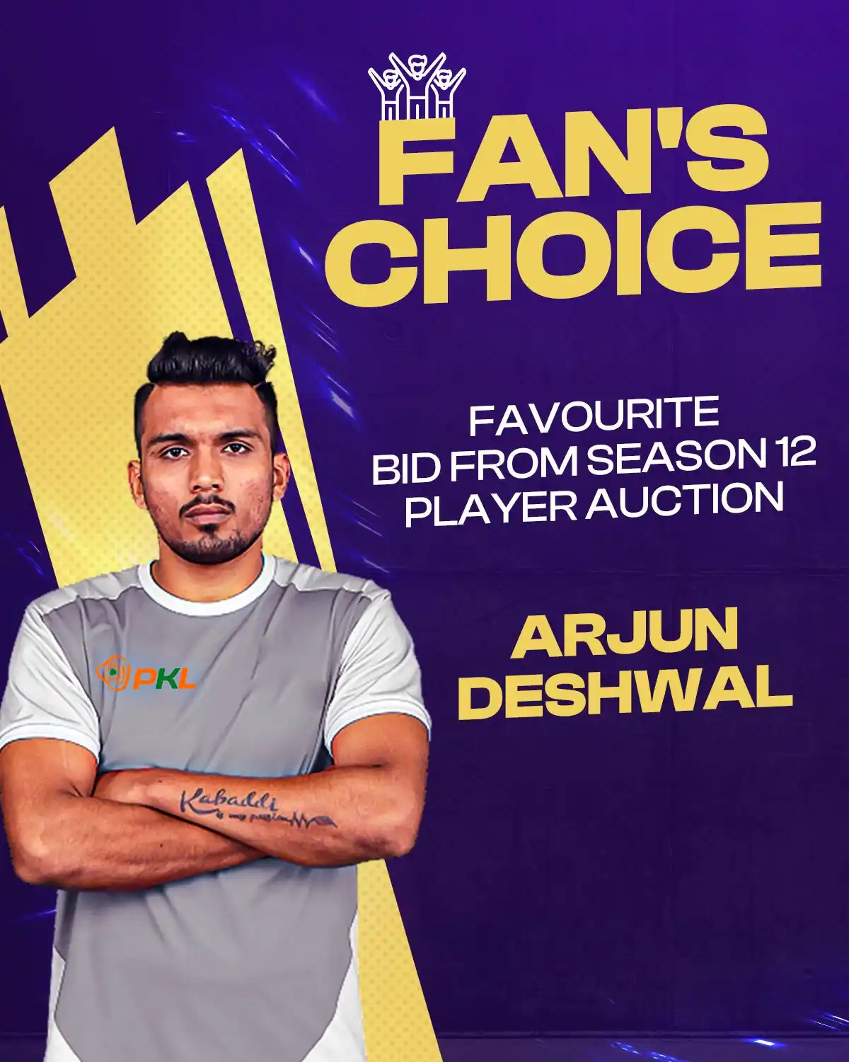 Image from Pro Kabaddi League: *Over 40% of the fans backed Arjun Deshwal’s mega move to Tamil Thalai...