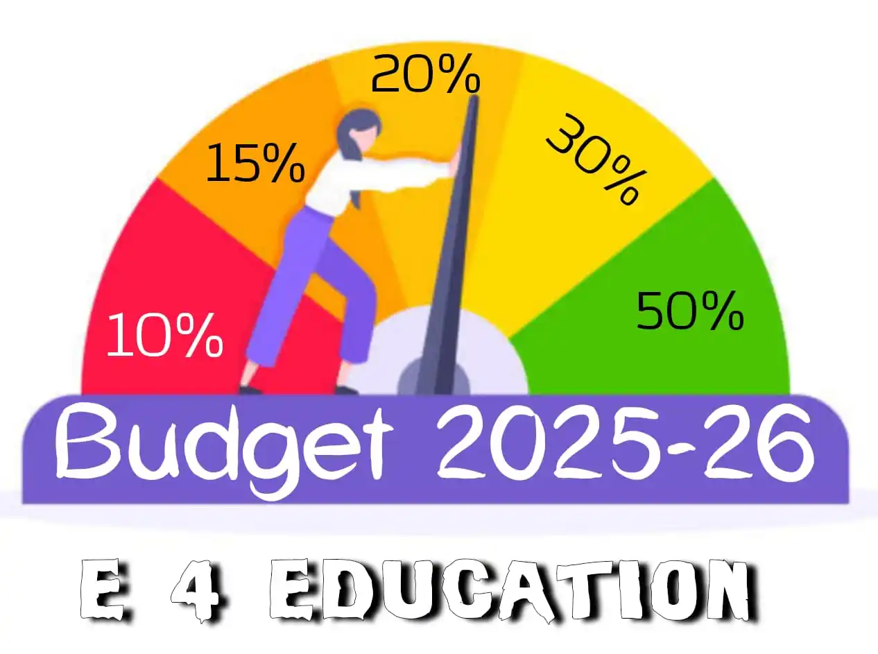 Image from E 4 Education Official: پگهار ۾ اضافي جو ڪانٽو %20 تي اچي ڦاسي ويو آهي.. بجيٽ ۾ اڃا ٽائيم پيو ...