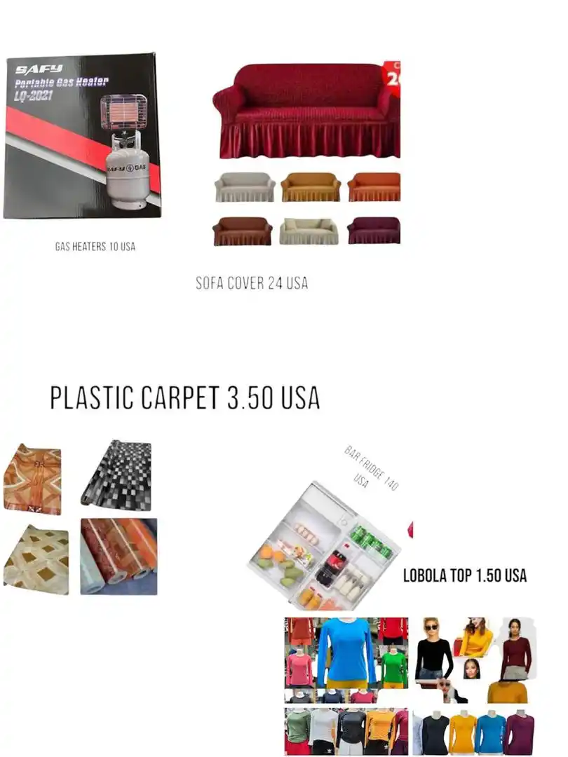 Image from Munhenga Wholesale: plastic carpet irikuita $3.50 per 3 meters . Gas heater , Sofa covers...