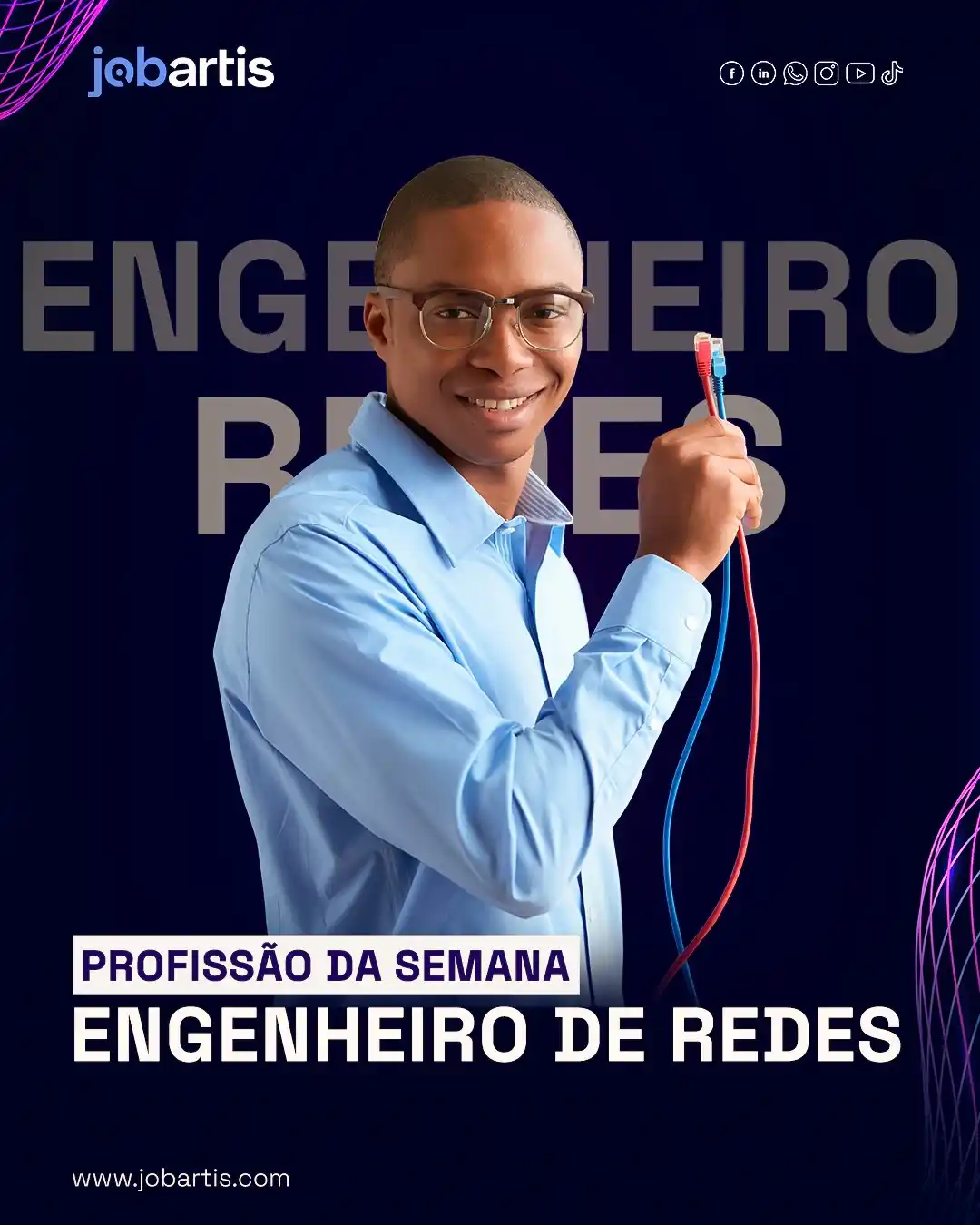 Image from Jobartis - O Portal De Emprego De Angola: Profissão da Semana: Engenheiro de Redes  Se hoje está conectado com e...
