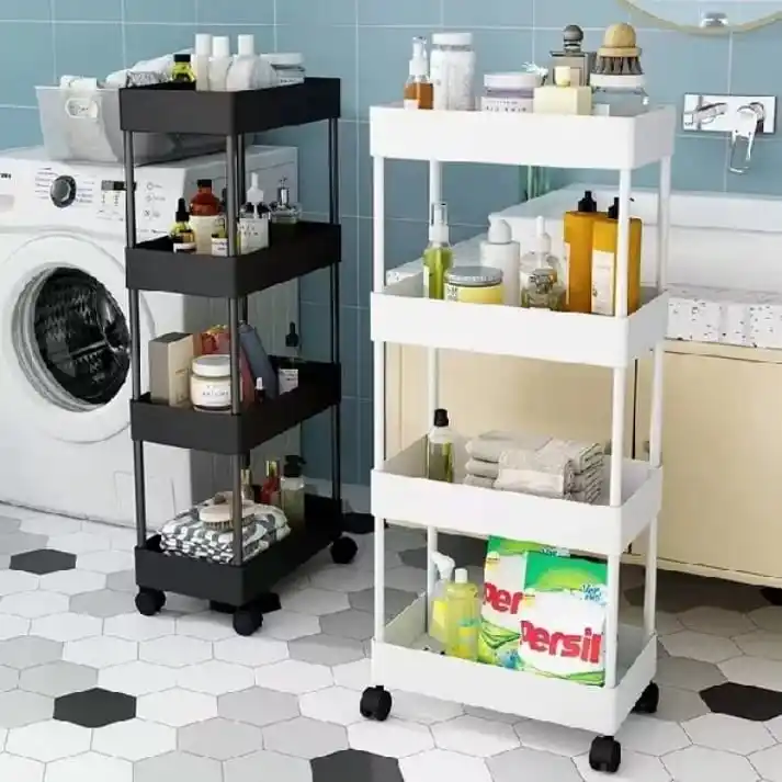 Image from Racun Shopee ♥: Rak Troli Plastik Rak Toilet Rak Kamar Mandi Rak Dapur Serbaguna Denga...
