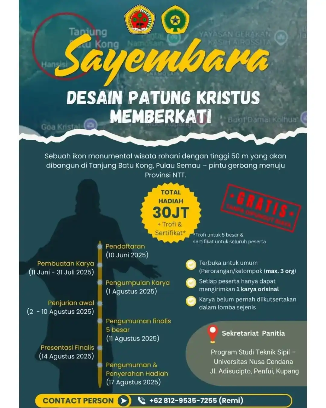 Image from Info Lomba: Sayembara Desain Patung Nasional 2025, Gratis 🆓🆓✅✅ . . . . 🔥🔥 SAYE...