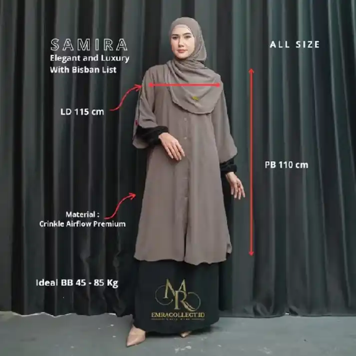 Image from Racun Shopee ♥: Setelan Rok One Set Rok Tunik Syar’i Full Kancing Set Rok Tunik Malaya...