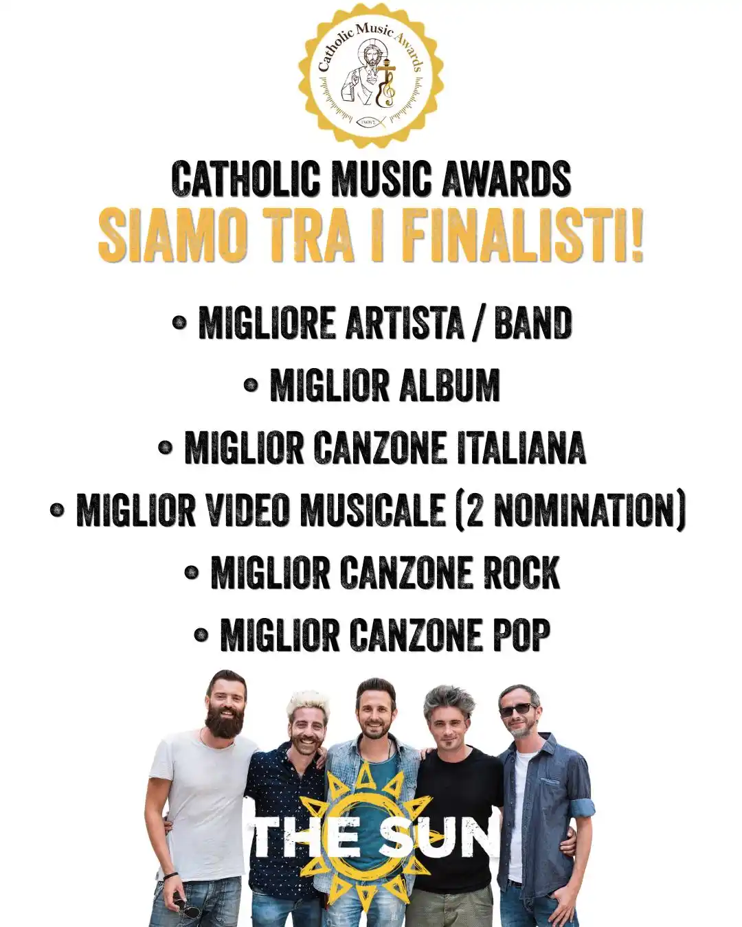 Image from The Sun Music: 𝐒𝐢𝐚𝐦𝐨 𝐭𝐫𝐚 𝐢 𝐅𝐈𝐍𝐀𝐋𝐈𝐒𝐓𝐈 𝐚𝐢 𝐂𝐚𝐭𝐡𝐨𝐥𝐢𝐜 𝐌𝐮𝐬𝐢...
