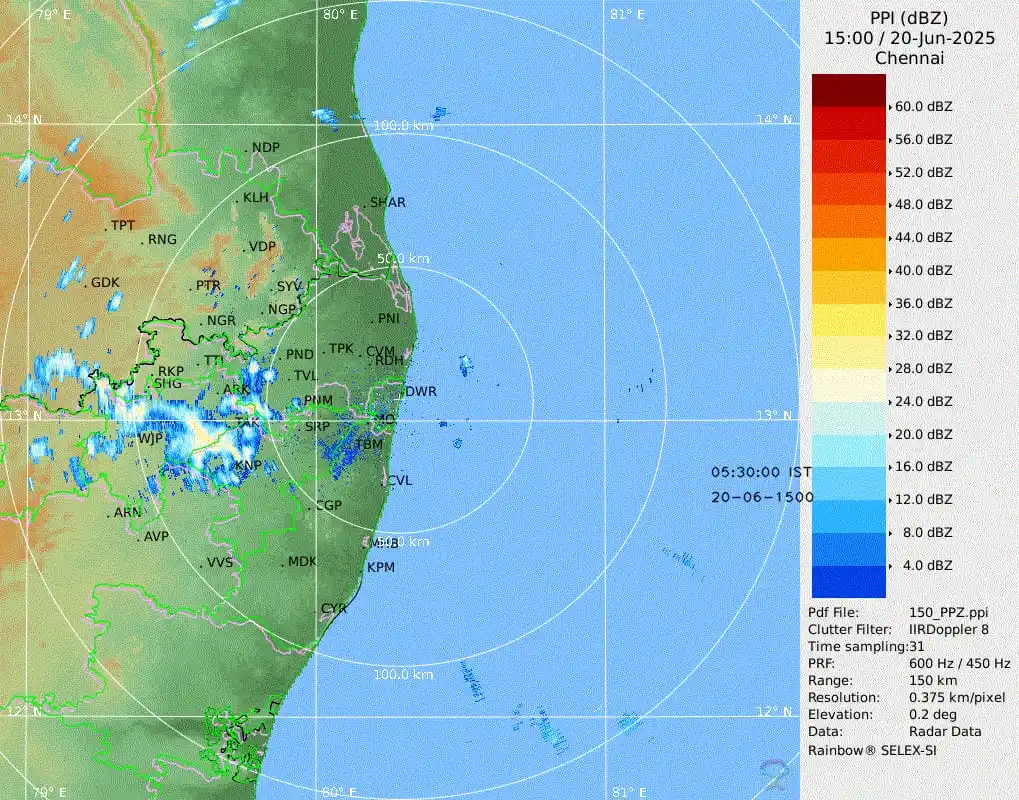 Image from Weather Updates On Tamil Nadu & Chennai by ChennaiRains (COMK): Slightly heavy spell of <a class="text-blue-500 hover:underline cursor...