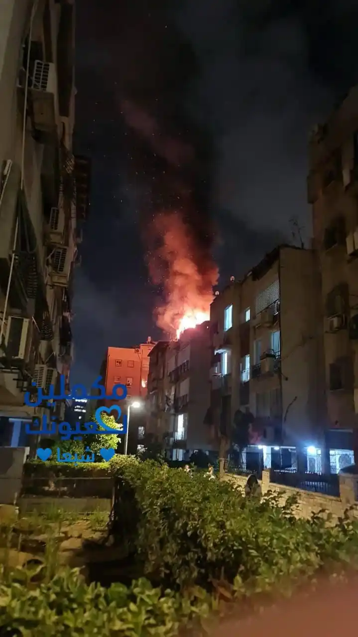 Image from مكملين لعيونك 💙شبعا💙: صورة نشرها الاعلام الإسرائيلي مع تعليق: سقوط صاروخ إيراني وشظايا صوا...