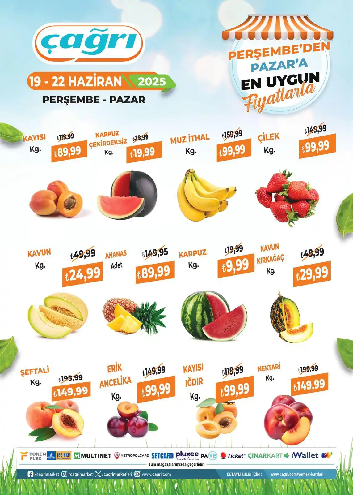 Image from Çağrı Market: *Taze Fırsatlar Uygun Fiyata Sizlerle!🔔* *19-22 Haziran tarihleri ar...