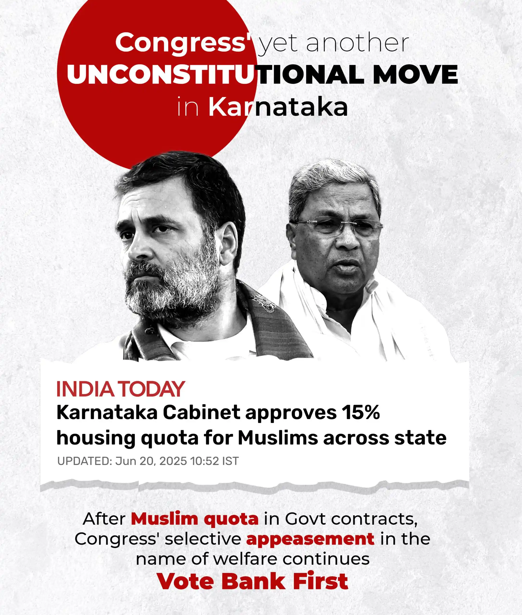 Image from Bharatiya Janata Party | BJP | भारतीय जनता पार्टी: The Congress Govt in Karnataka has converted welfare into a marketplac...