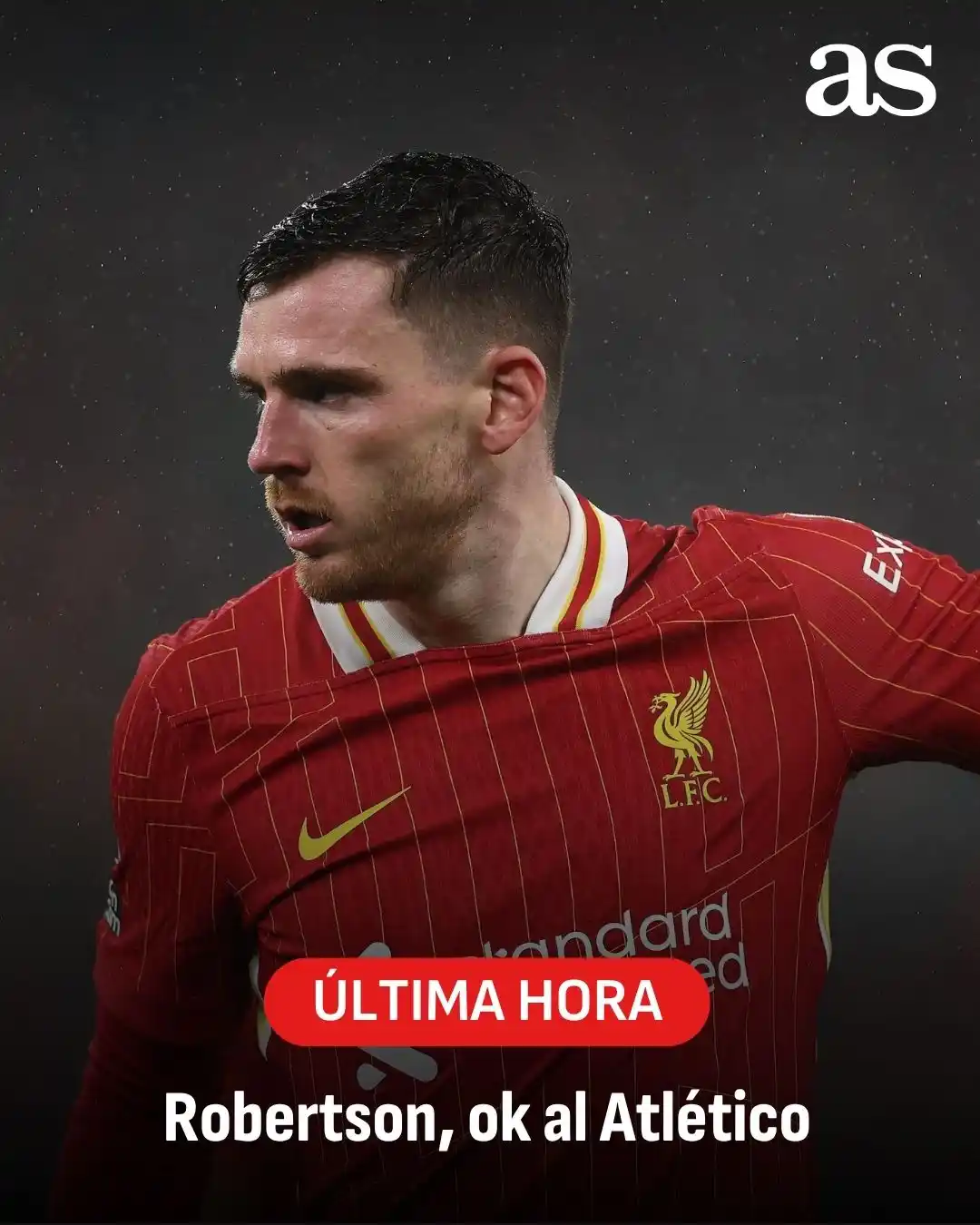 Image from Diario AS: 🚨 ÚLTIMA HORA ✅ Robertson, ok al Atlético 🔗 Más información: https...