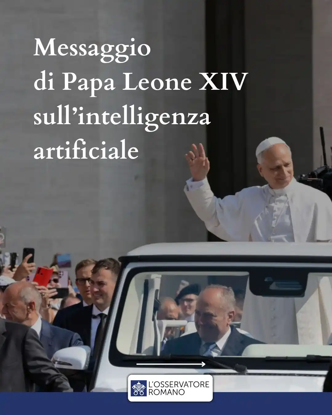 Image from L'Osservatore Romano: Un quadro etico per l’intelligenza artificiale _Messaggio pontificio a...