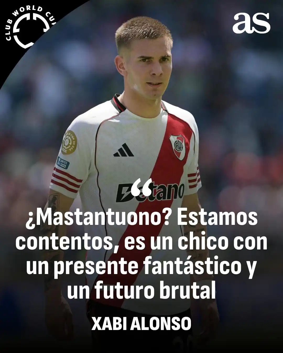 Image from Diario AS: 😍 Xabi, sobre Mastantuono: “Su presente es fantástico y su futuro ser...