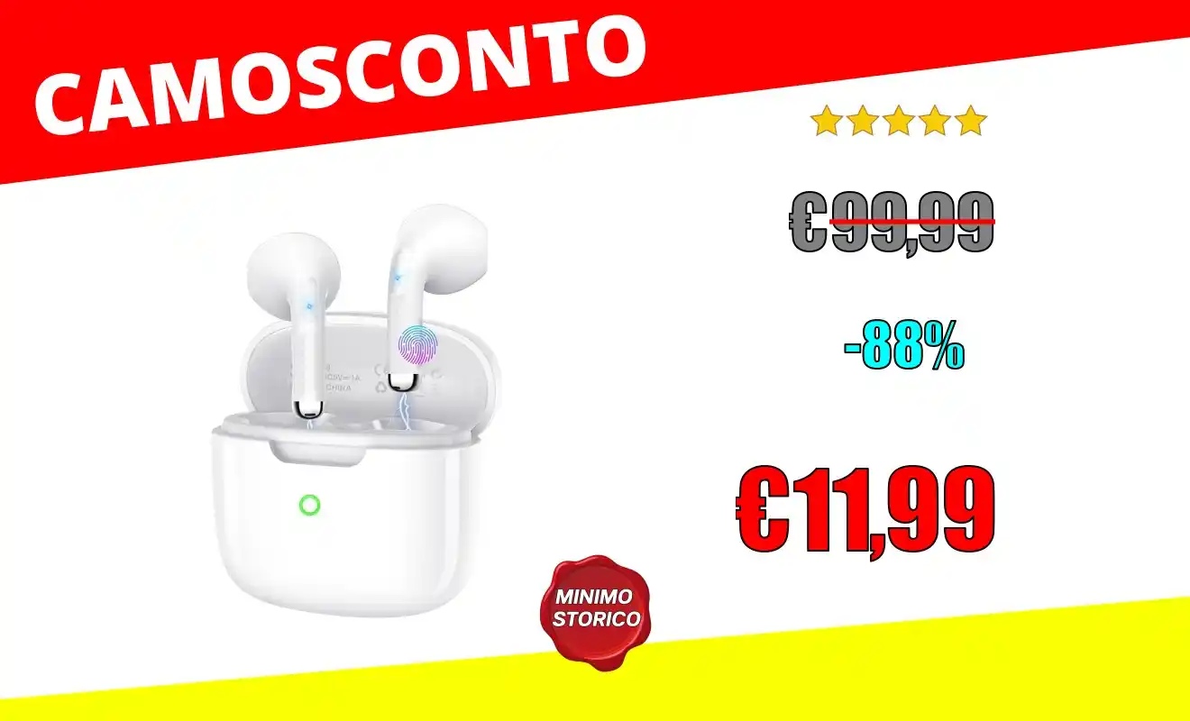 Image from OfferteSconto: *Aisvux Cuffie Bluetooth, Auricolari Bluetooth 5.4 Cuffie Wireless in ...