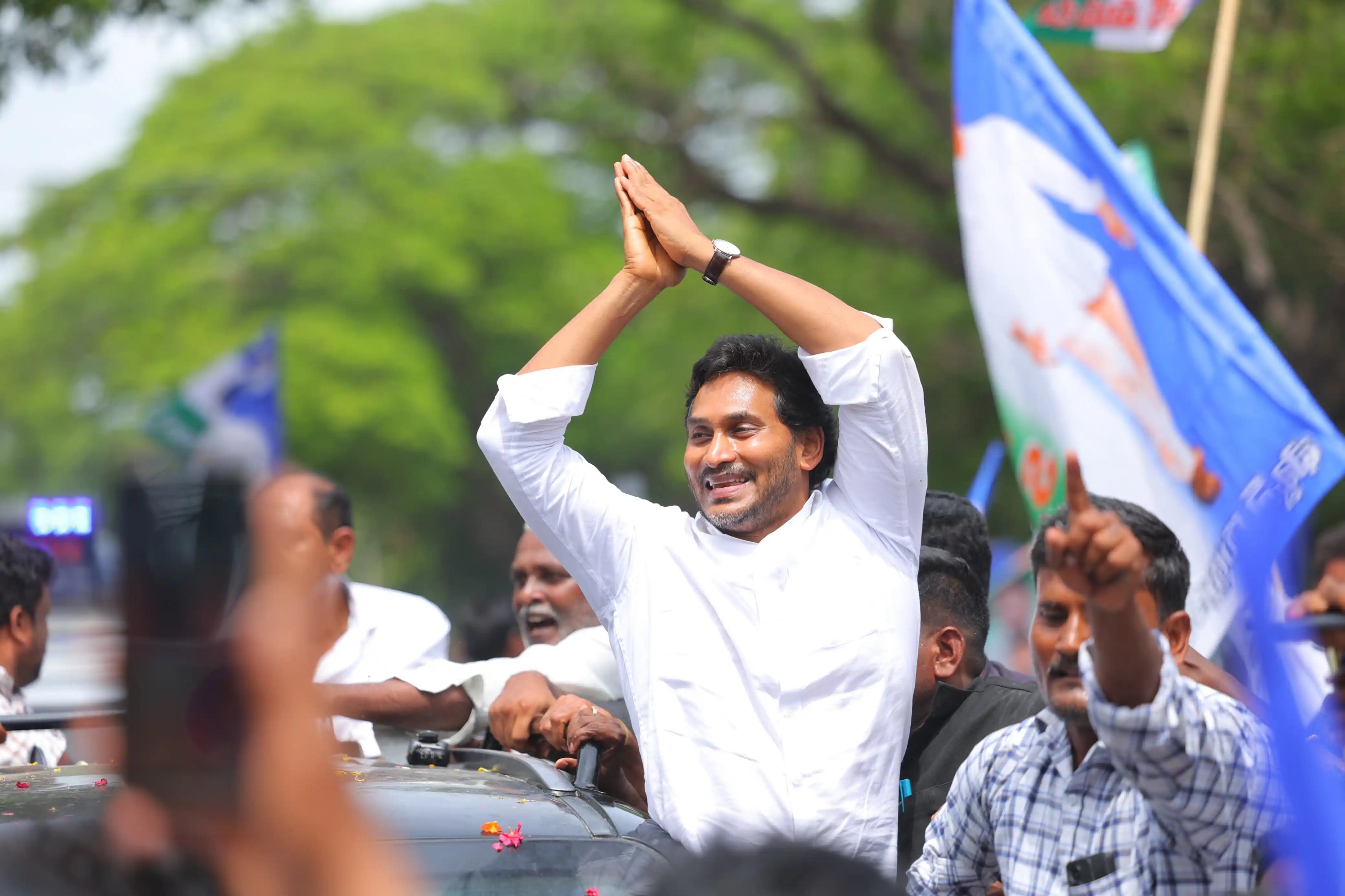 Image from Jagananna Connects: All About Jagananna's Palnadu Tour! ❤️🥺...