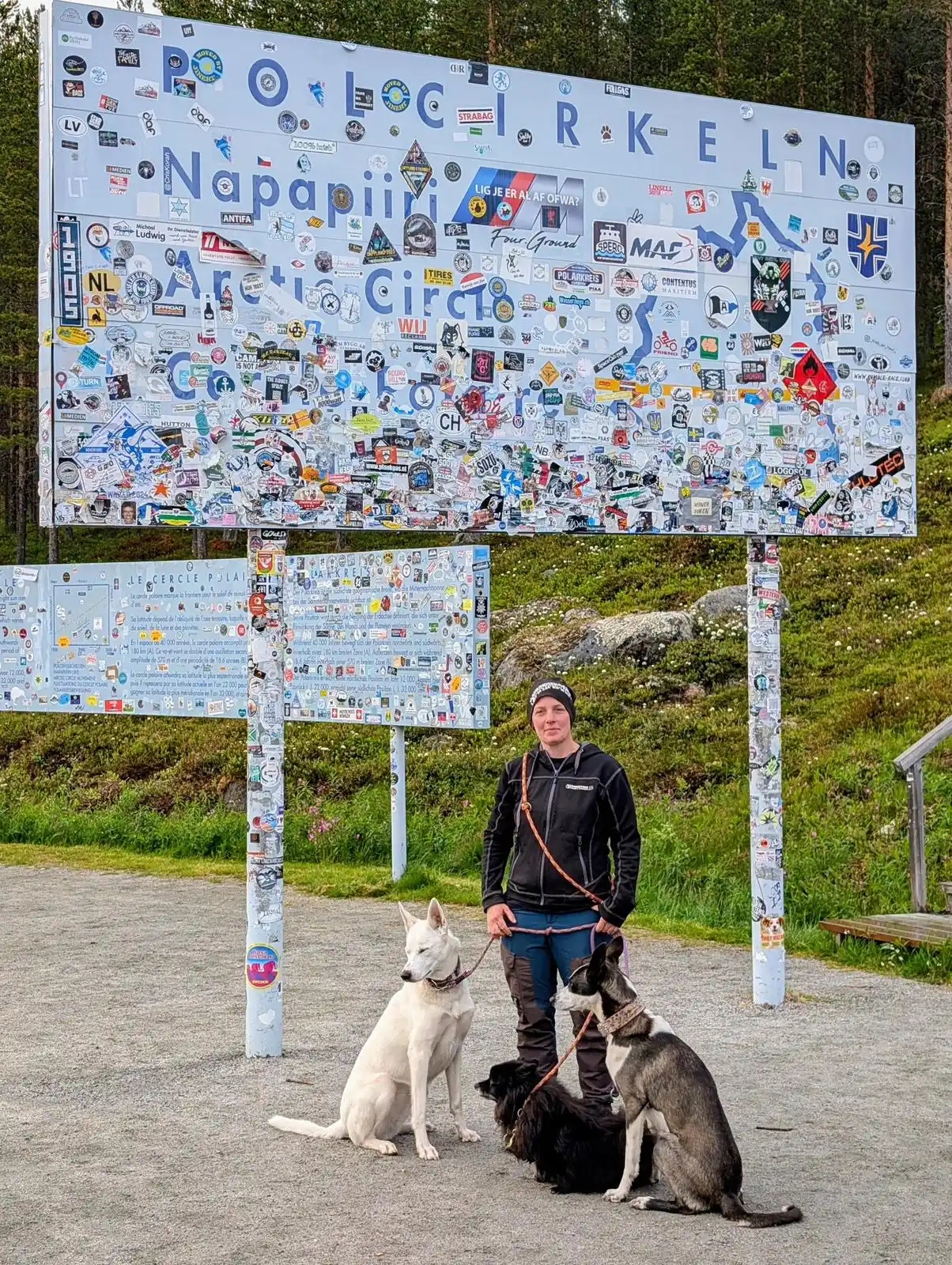 Image from Alaskan-Huskys „Vom Wilden Moor“: Angekommen am Polarkreis Wir haben die symbolische Linie überquert: d...