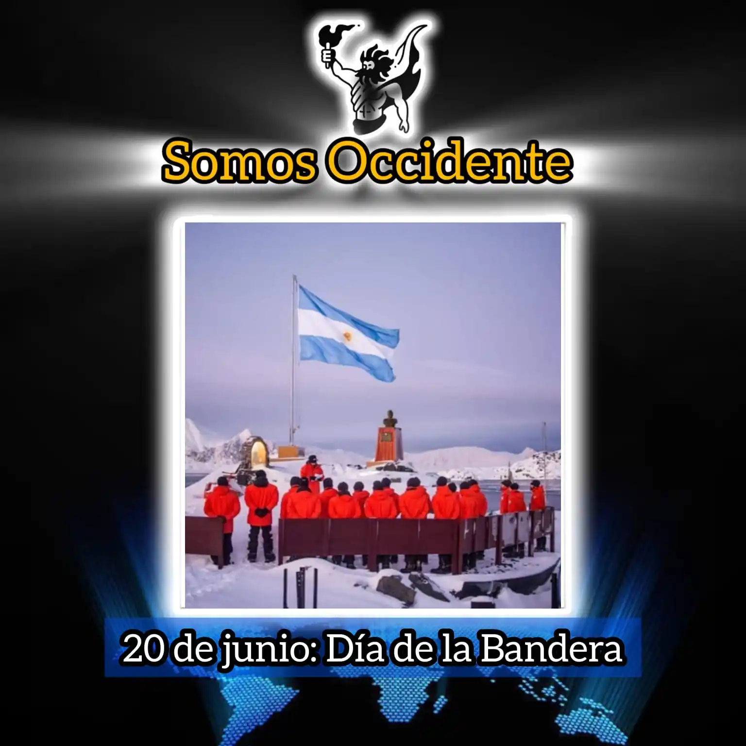 Image from Somos Occidente 🗽: 🇦🇷 🫡 Saludamos a la Bandera en el día en que recordamos la muerte d...