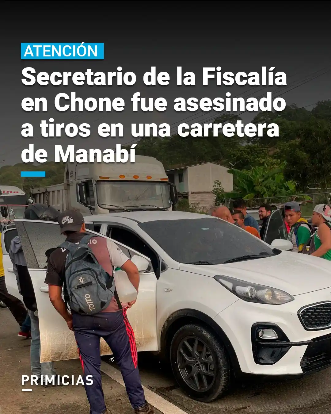 Image from PRIMICIAS: 🔴 ATENCIÓN Dos funcionarios de la Fiscalía fueron atacados a tiros e...