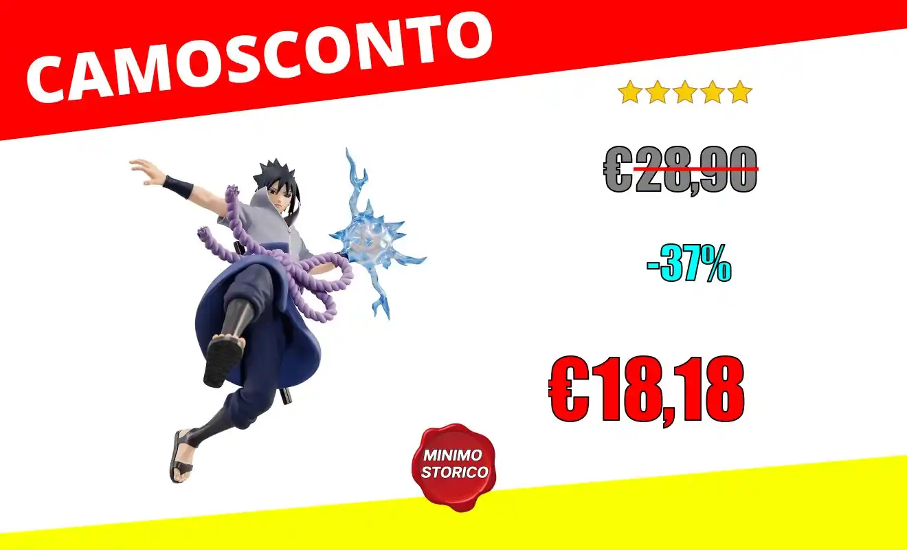 Image from OfferteSconto: *Banpresto Figura Statua Sasuke Uchiha Naruto Shippuden – Effectreme B...