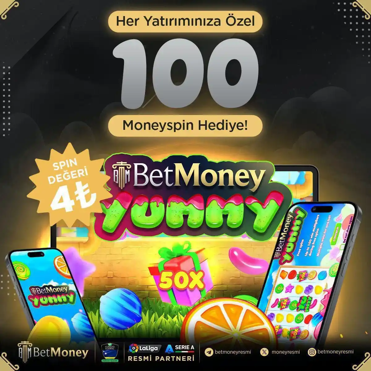 Image from BETMONEY: 🍭 *BETMONEY’DE “YUMMY” ÖZEL FREESPIN FIRSATI!*

✅ *Tatlı kazançlar se...