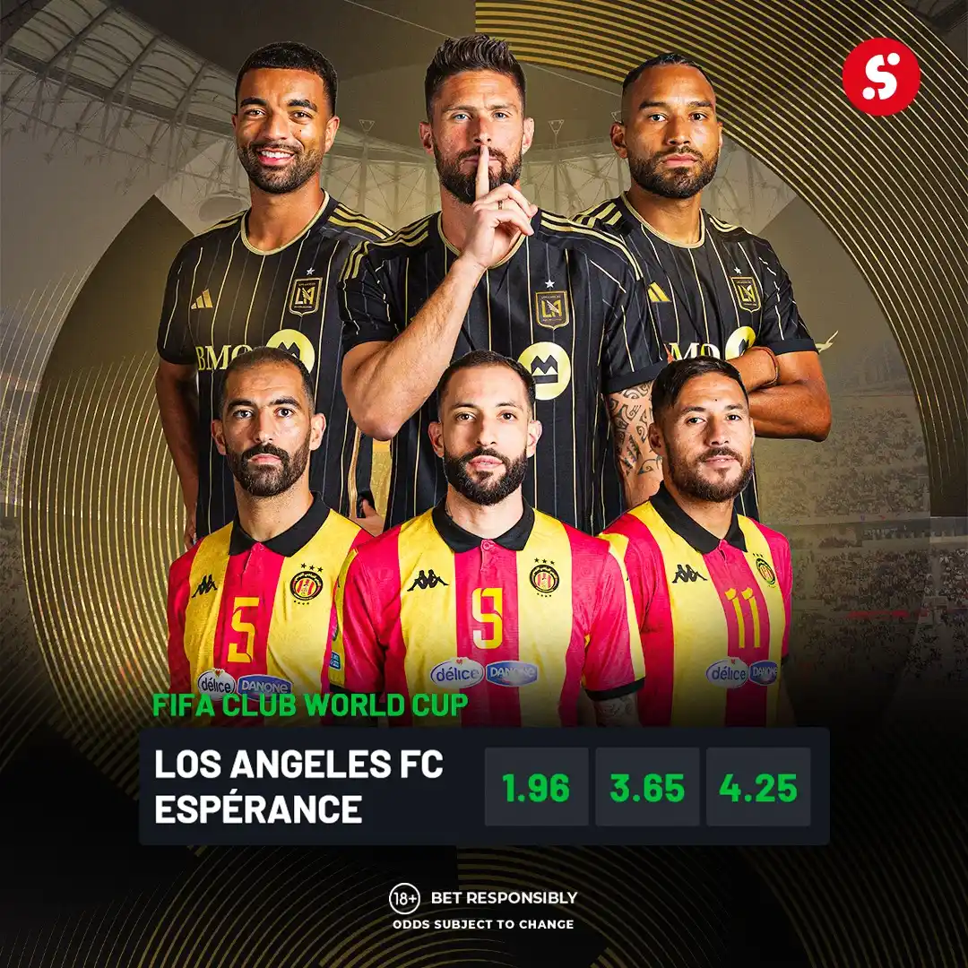 Image from SportyBet : Both Los Angeles FC and Esperance lost their opening matches of the FI...