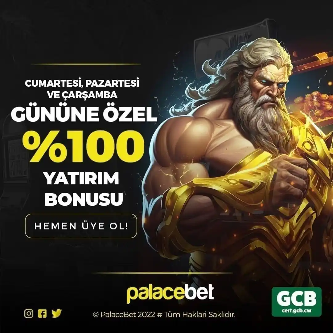 Image from Palace Resmi: 🎁 Bugüne Özel Her Yatırımınıza %100 Yatırım Bonusu 🔄 Kıbrıs'ın En ...