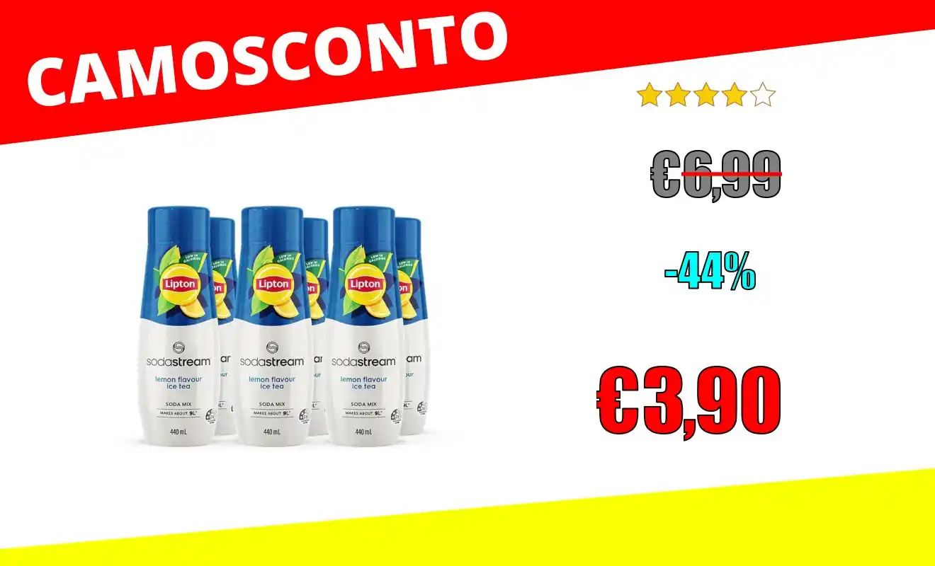 Image from OfferteSconto: *Concentrato Lipton Limone* ❌ ~6,99€~ 💰Sconto del *-44%* 💶 *3,90€...