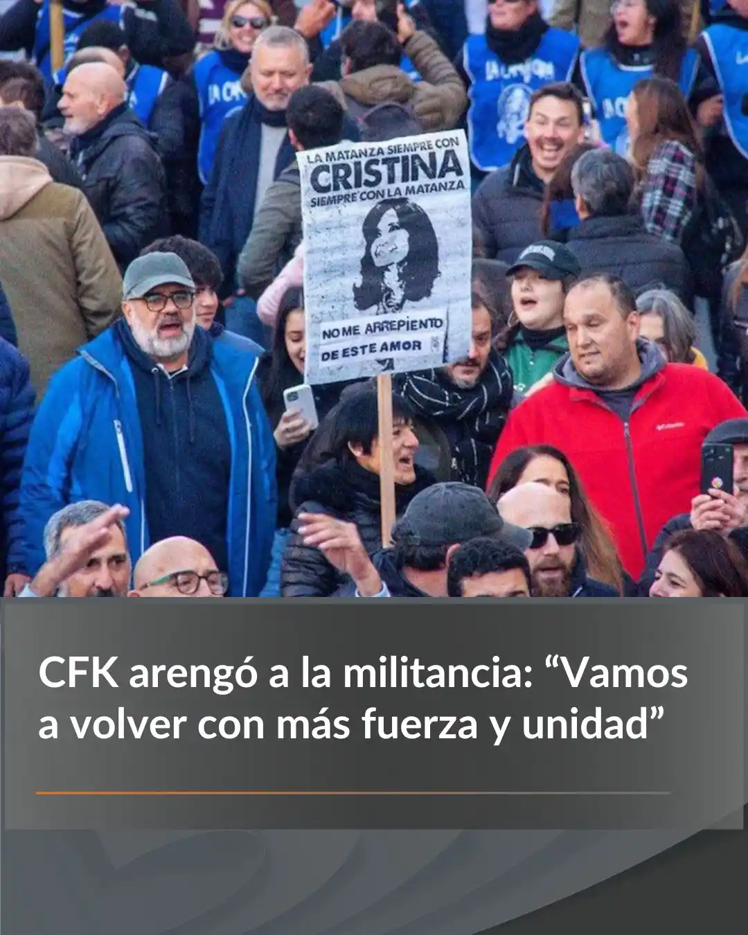 Image from El Diario WEB : 🗣 *Cristina Fernández de Kirchner* , envió un mensaje grabado desde s...