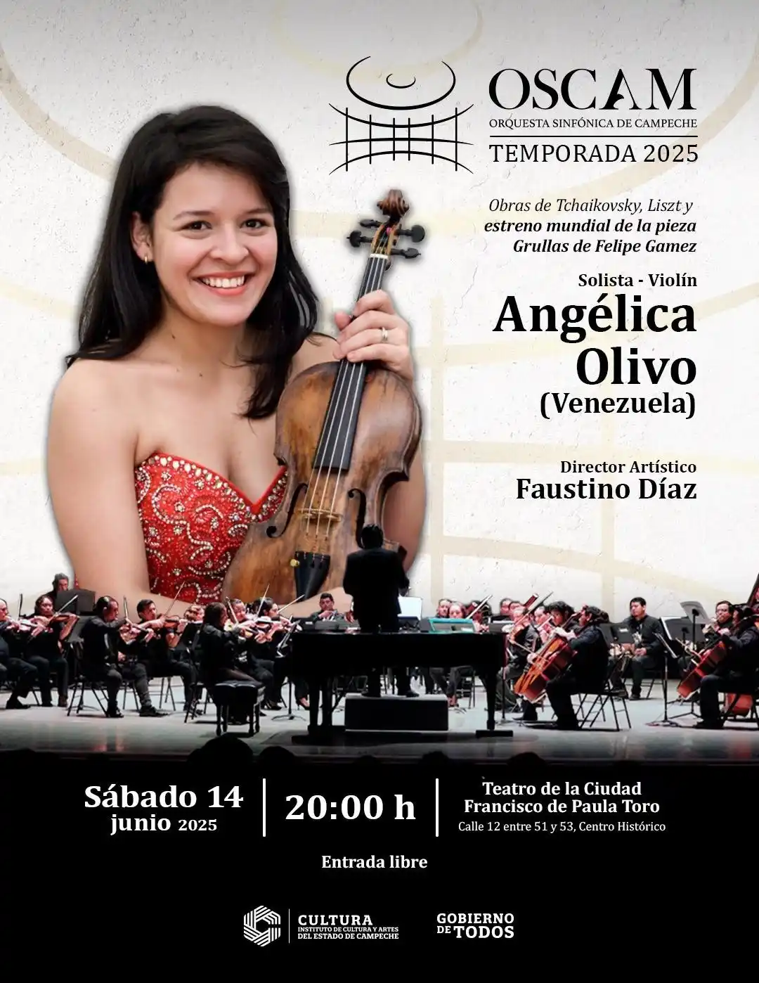 Image from Gobierno De Campeche: Cultura Campeche te invita este sábado 14 de junio a las 8 pm en el Te...