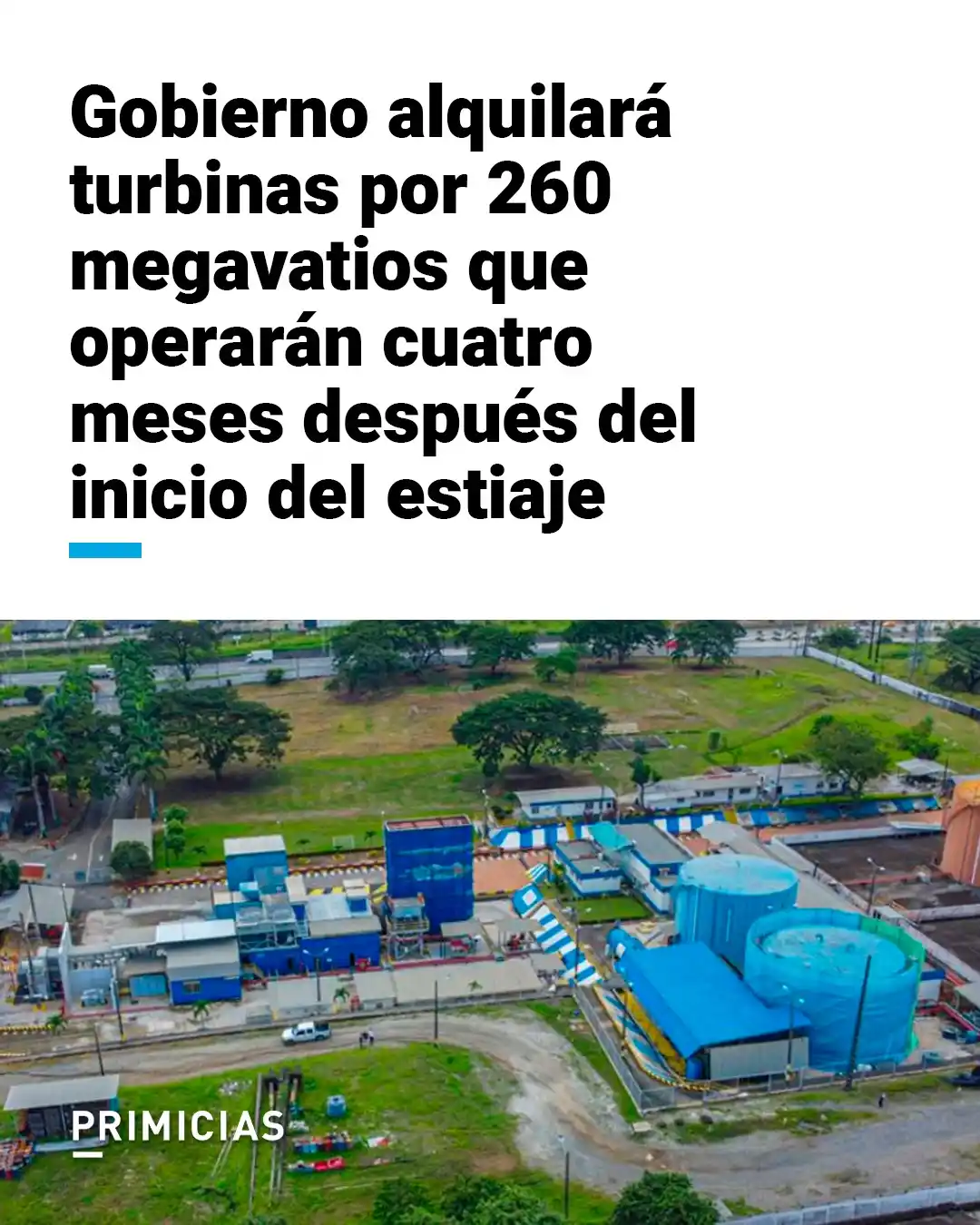 Image from PRIMICIAS: 💵 ECONOMÍA  El proceso de contratación de 260 megavatios en Pascuales...